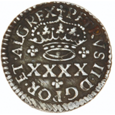 D. Pedro II 2 Vinténs (XXXX Réis) N/D (1683-1706) Prata